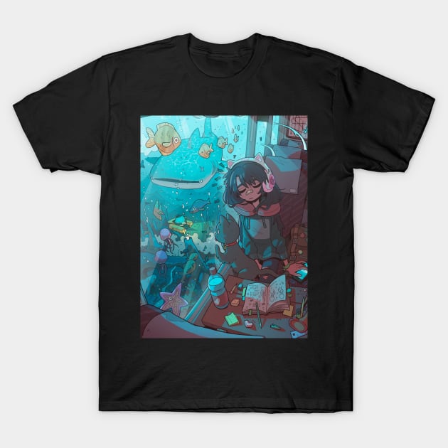 Fish train T-Shirt by carlesdalmau